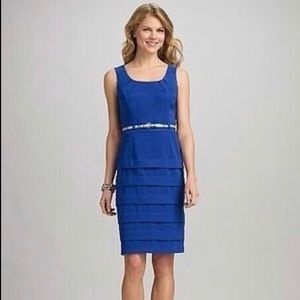 Dressbarn Belted Tiered Sheath Dress Size 20W